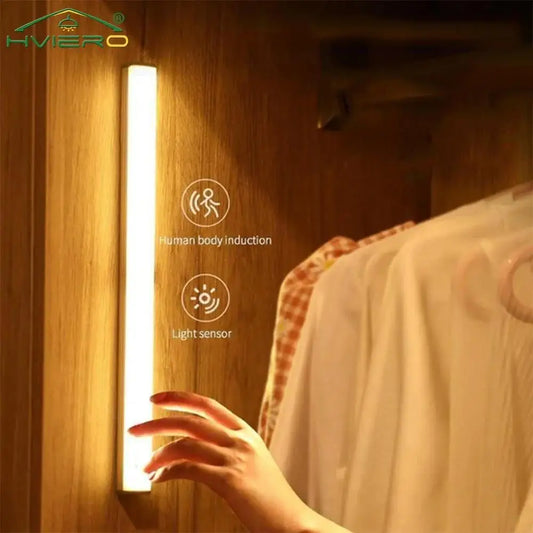 Wireless LED Motion Sensor Night Light – USB Rechargeable, Magnetic Strip Lamp for Closet, Kitchen, Bedroom & Hallways – 10–50cm | Futahome