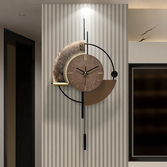 Modern Minimalist Luminous Wall Clock – Voice-Controlled Sunburst Design | Futahome Artistic Decor